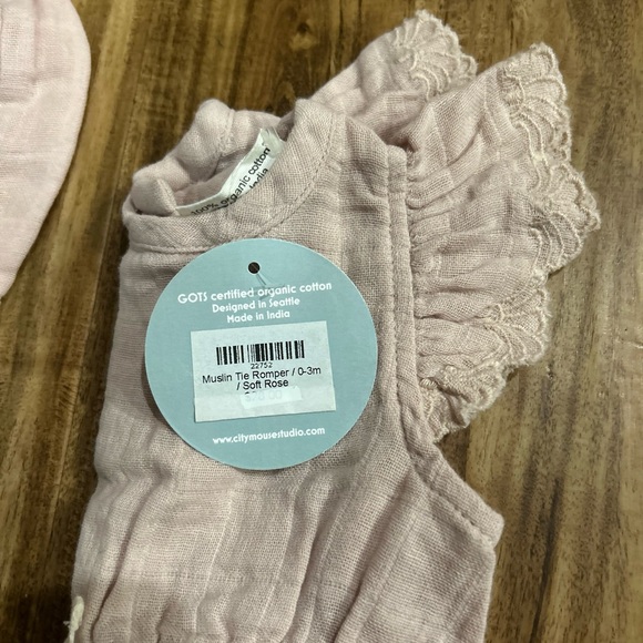 Pink Ruffled Kids Romper - Picture 5 of 5